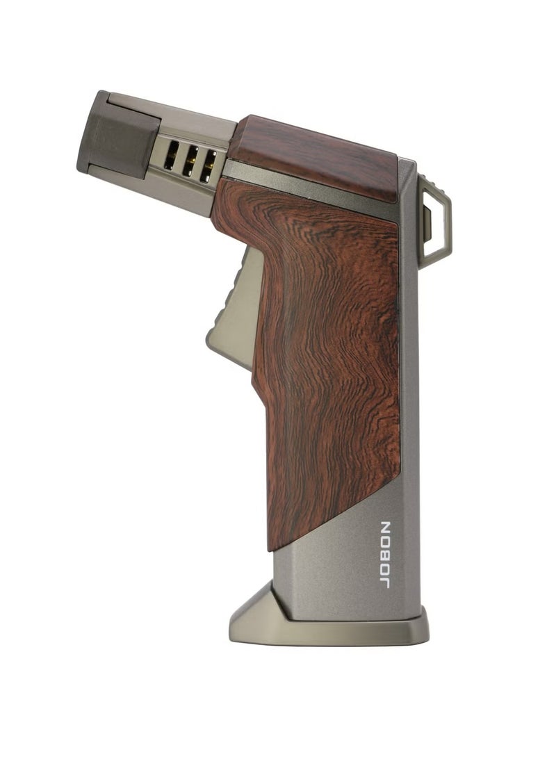 Jobon Metal Gas Lighter Windproof Outdoor Refillable Torch Lighter for BBQ, Kitchen & Camping (Gas Not Added) - Image 1